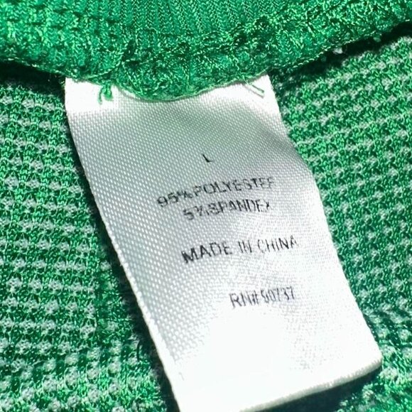 Green And Red Candy Cane Print Pants - Picture 2 of 3